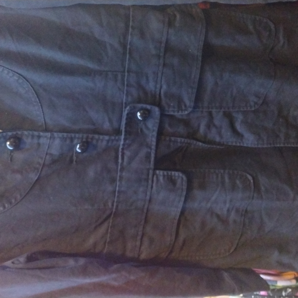 ROXY Jean Jacket Women's Large Black - Picture 3 of 6